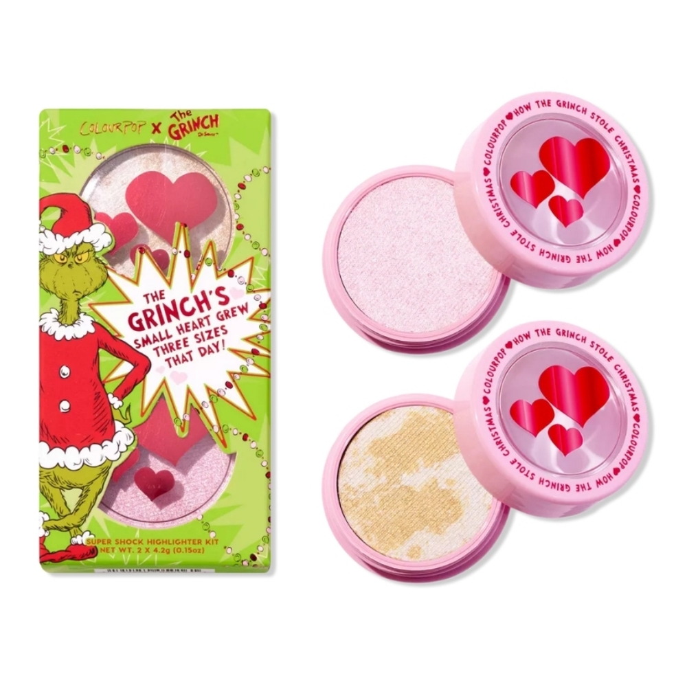 ColourPop x The Grinch Change of Heart Super Shock Highlighter Kit